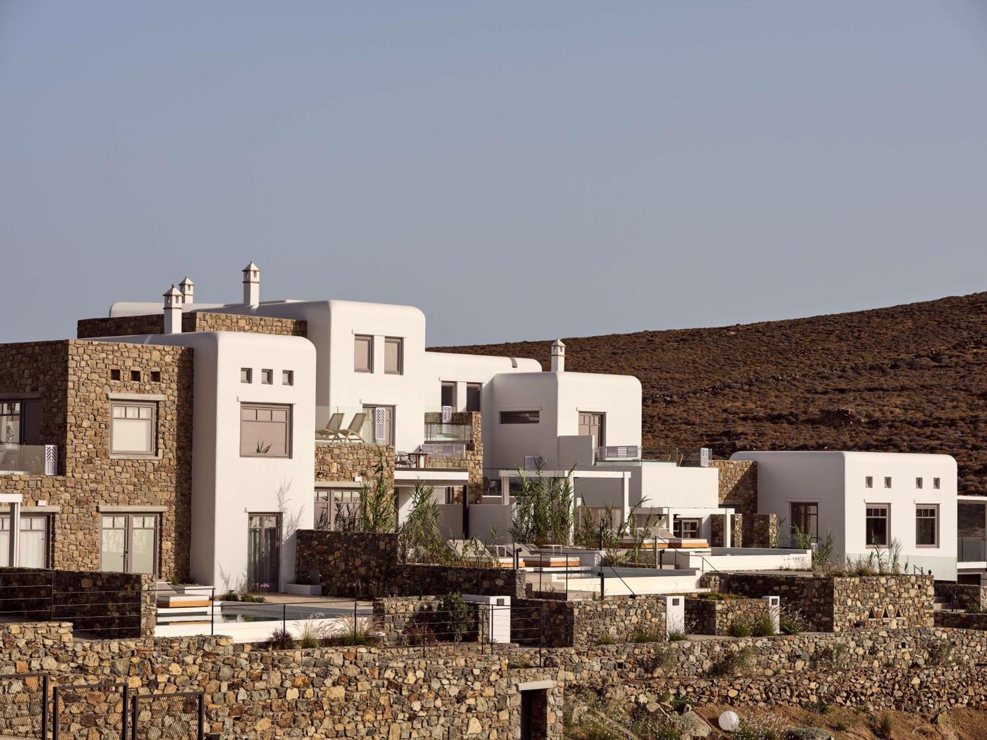 Hotel Semeli Coast Mykonos Curio Collection By Hilton Merchia Beach Exterior foto