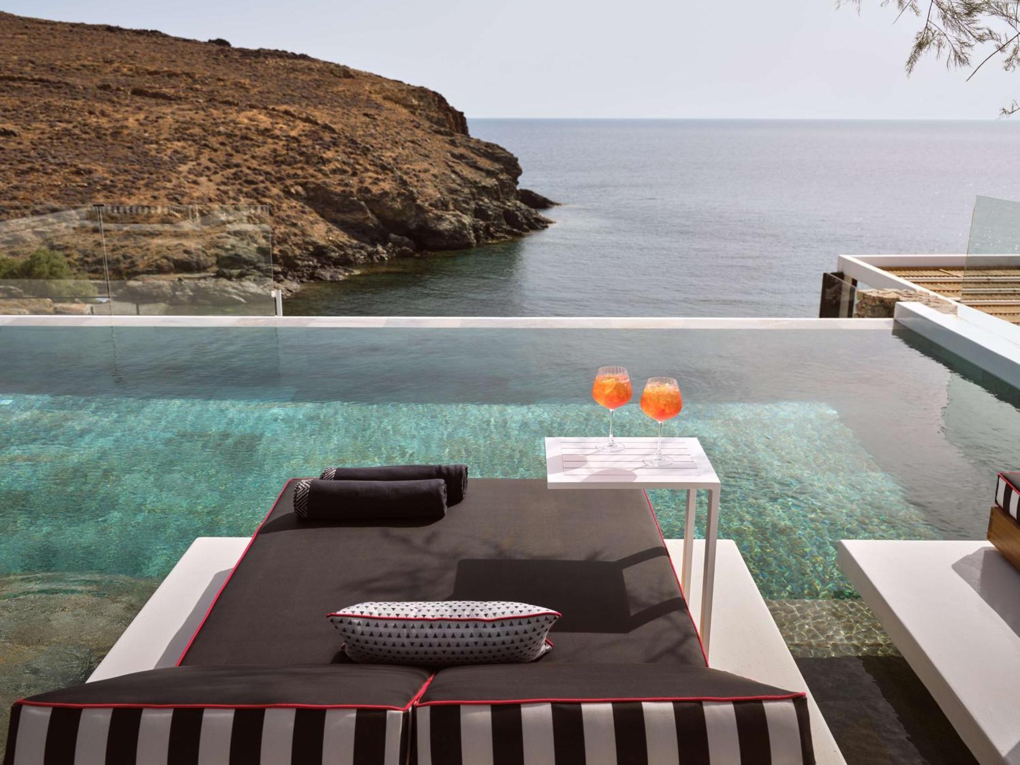 Hotel Semeli Coast Mykonos Curio Collection By Hilton Merchia Beach Exterior foto