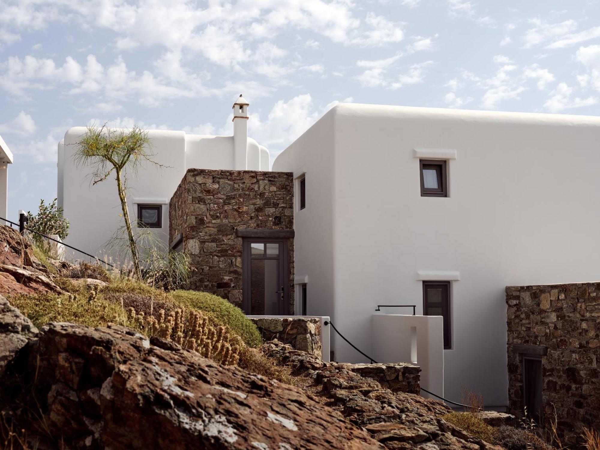 Hotel Semeli Coast Mykonos Curio Collection By Hilton Merchia Beach Exterior foto